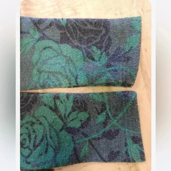 LuLaRoe Open MIDI Cardigan Green Blue Floral  Size Small - Picture 6 of 8